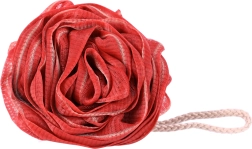 Červená ružová hubka na kúpanie