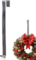 Kovový strieborný záves na veniec 30 cm