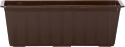 Plastový balkónový truhlík 80 cm hnedý