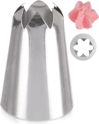 Tylka na zdobenie z nehrdzavejúcej ocele kvet