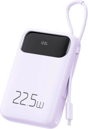 Powerbanka Mcdodo 10000 mAh s káblom Lightning, 22,5 W (fialová)
