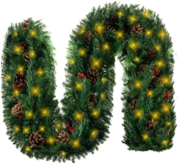 Vianočná girlanda 270 cm s LED svetlami RUHHY