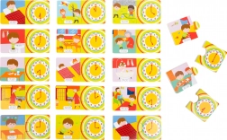 Small Foot Drevené puzzle Hodiny