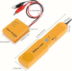 Lokalizátor a tester káblov s tónovou sondou RJ11 v puzdre