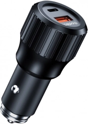 Choetech 63W duálna autodobíjačka USB‑C 45 W + USB‑A 18 W čierna