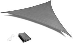 Vodoodolná tieniaca plachta trojuholník 3 × 3 × 3 m – sivá ModernHome