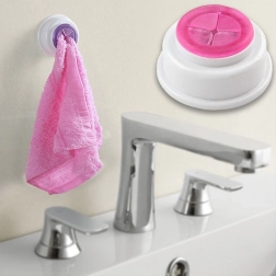 Push-in držiak na uteráky ružový