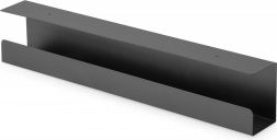 Oceľový káblový kanál pod stôl, 60 cm, čierny