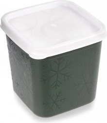 Plastová dóza na potraviny s viečkom 380 ml zelená