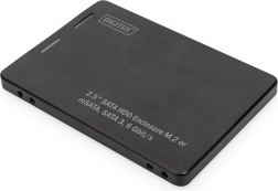 adaptér pre 2,5" SATA – pre SSD M.2 a mSATA, SATA III 6 Gbit/s, hliníkové puzdro DIGITUS