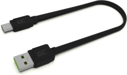 Kábel USB – USB-C Green Cell GCmatte, 25 cm, s technológiou Ultra Charge, QC 3.0