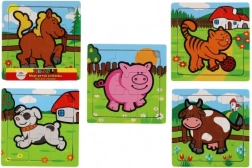 Teddies drevené puzzle moje prvé zvieratká: koník