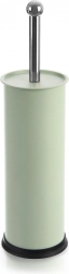 Toaletná kefka so stojanom GREENISH, kovová, zelená, 10 × 38,5 cm