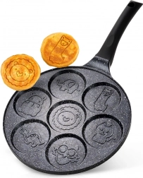 Granitová panvica na vajcia BLACK LINE, 26 cm, 7 otvorov