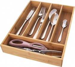 Bambusový organizér do zásuvky na príbory 35 × 26 cm