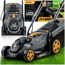 Humberg HM-612 elektrická kosačka na trávu 1400 W, záber 34 cm