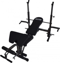 Multifunkčná posilňovacia lavica s nastaviteľným stojanom, modlitebníkom a predkopávaním