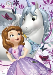 Dino puzzle Sofia a jednorožec 200 dielikov