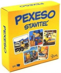 Pexeso Staviteľ stavebné stroje