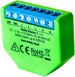 Shelly Dimmer 2 – inteligentný Wi‑Fi stmievač 230 V bez nuláku