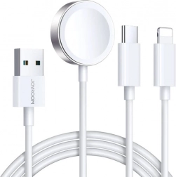 Magnetický nabíjací kábel Jonroom pre Apple Watch, Lightning a USB-C, 1,2 m