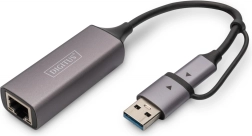 Digitus USB-C a USB-A adaptér na RJ45 2.5 Gigabit Ethernet