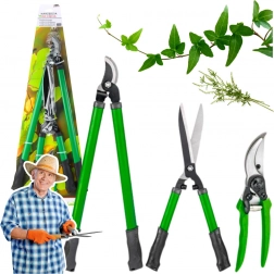 Sada záhradných nožníc a nožníc na živý plot 3 ks s puzdrami