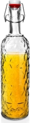 Sklenená fľaša s klipom 1,1 l