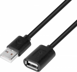 USB predlžovací kábel 1.8 m čierny