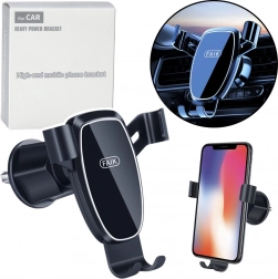 Gravitačný držiak do auta na telefón do mriežky ventilácie – čierny
