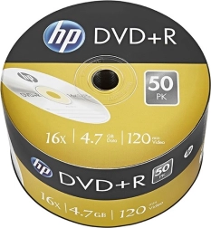Hp dvd+r 16x 4,7 gb, balenie 50 ks