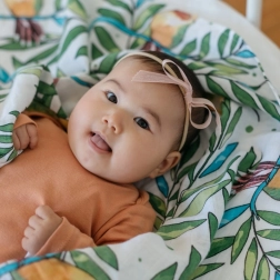 Tommy Lise mušelínová plienka z biobavlny Airy Grace 120 x 120 cm