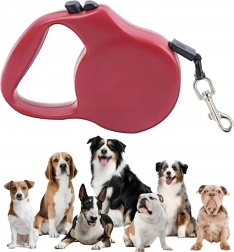 Automatické samonavíjacie vodítko pre psy a mačky 5 m s blokáciou – ružové