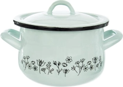 Smaltovaný hrniec s pokrievkou LOUKA 16 cm, 2,3 l