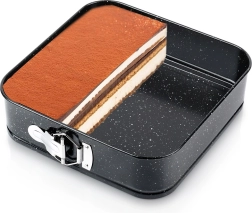 Rozpínacia granitová štvorcová forma na pečenie 24 × 24 × 6,8 cm