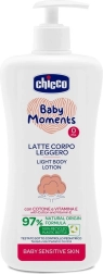Chicco Baby Moments Sensitive telové mlieko s dávkovačom pre citlivú pokožku 500 ml