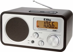 rádio kormoran fm/lw s usb, hnedé drevo