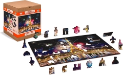Drevené obojstranné puzzle Nočná Paríž 2v1 – 75 dielikov od WOODEN CITY