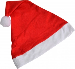 Vianočná čiapka s bambuľou 28 × 38 cm