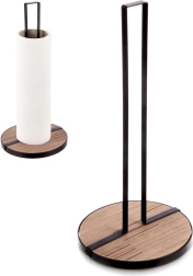 Kuchynský stojan na papierové utierky LINE, čierny kov, 32,5 cm