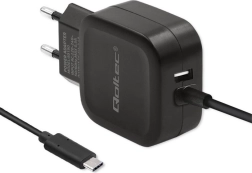 Qoltec nabíjačka 17W s USB a USB typ C