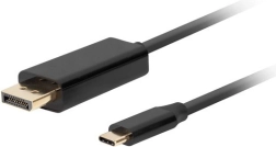 Kábel USB-C na DisplayPort 1.8m 4K 60Hz čierny