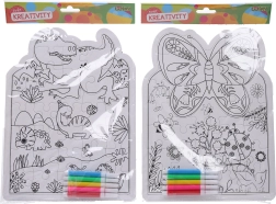 Kreatívna súprava puzzle s fixkami - 1 kus