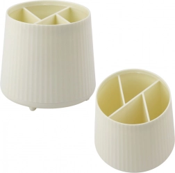 Multifunkčný organizér na kozmetiku a kancelárske potreby béžový