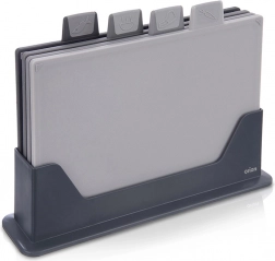 Sada krájacích dosiek so stojanom, 4 ks