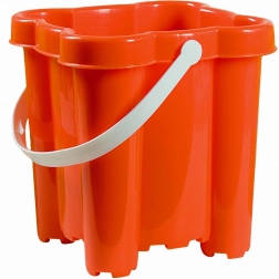 Androni vedierko hrad so 4 vežami, výška 20 cm – Červený