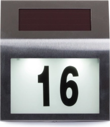 Solárna LED lampa na domové číslo