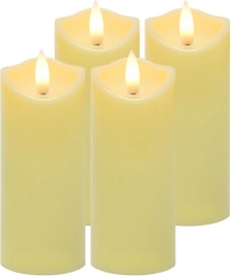 LED sviečky do lampiónov 12,5 × 5 cm, sada 4 ks RUHHY