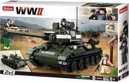 Sluban WWII Sovietska tanková T-34/85 2v1