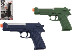 Plastová pištoľ 17 cm so svetlom a zvukom